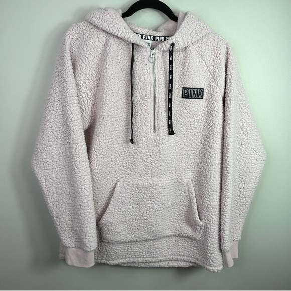 PINK Victorias Secret Sherpa pullover size small - Picture 1 of 9
